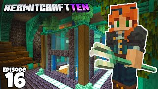 Hermitcraft 10  Secret Trident Fight Club  Ep16 [upl. by Nwahsud]