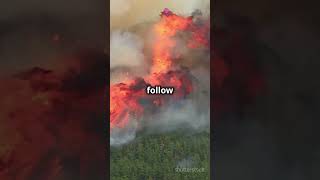 Wildfire Threatens Jasper National Park trending jaspernationalpark wildfire [upl. by Yrebmik]