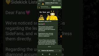 MOST FADED😰 SIDE KICK AIRDROP UPDATE AND LISTING  SIDE FAN AIRDROP [upl. by Guttery]