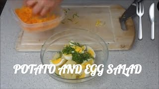 British Potato salad Potato and egg salad with cheese and Chives SUPER EASY [upl. by Frederico]