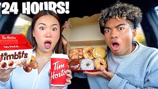 We Ate Tim Hortons For 24 Hours [upl. by Nylasoj]