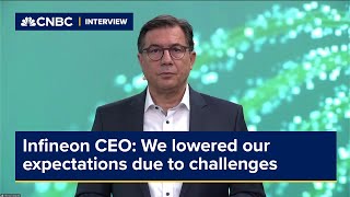 Infineon CEO We lowered our expectations due to challenges [upl. by Ailerua150]