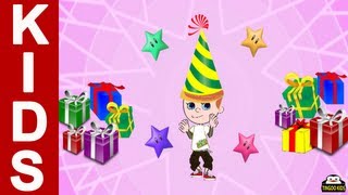 Happy Birthday Song  Kids Songs amp Nursery Rhymes In English With Lyrics [upl. by Dovev]