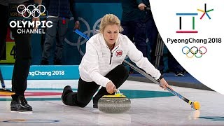 Norways Surprising Curling Victory over Canada  Day 1  Winter Olympics 2018  PyeongChang [upl. by Irol653]