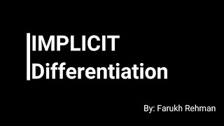 Implicit Differentiation  A Level  Mathematics  AQA [upl. by Shaper]