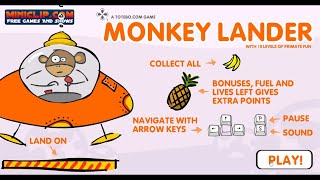 You should Try this Fun Free Online Game‼️ Monkey Lander 🙉🐒🚀🛸🌴  Miniclip  Totebo [upl. by Erle]