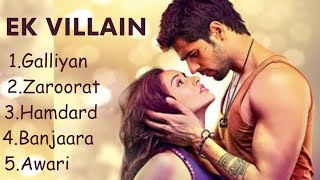 EK VILLAIN ❤️MOVIE ALL SONGS  Shraddha Kapoor Siddharth Malhotra [upl. by Suoivatnod115]