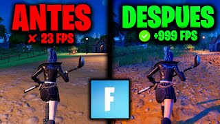 La MEJOR OPTIMIZACION Para FORTNITE C5S1✅ AUMENTA tus FPS [upl. by Enirrok]