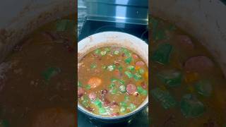 This chicken and kielbasa gumbo was so flavorful and potentially our best batch yet cooking [upl. by Madeline]