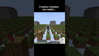 If parkourcivilization realistic1 minecraft minecraftmemes parkourcivilization minecraftparkour [upl. by Auginahs]