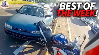 COOL amp ANGRY Motorcycle Moments Of The Week  Motorcycle Crash Compilation 2024 [upl. by Lanna]