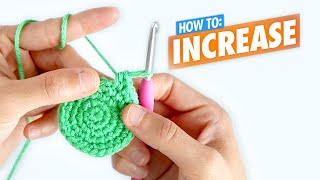 How To Crochet Making an Increase Inc Hdc Inc Dc Inc Tr Inc  Beginner Amigurumi Tutorial [upl. by Lindy]