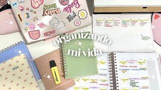 Como organizo toda mi vida agendas planificadores tips consejos [upl. by Justine]