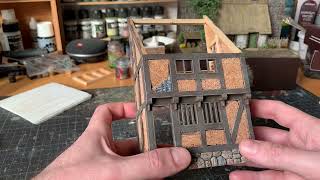 Creating a Medieval HalfTimbered House in 28 mm Scale [upl. by Nilok217]