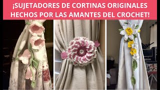 Sujetadores De Cortinas Originales Hechos Por Las Amantes Del Crochet [upl. by Lehcar]