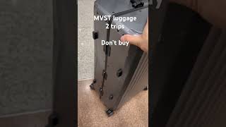 MVST luggage review don’t buy [upl. by Valiant]