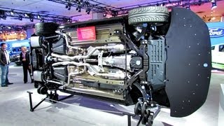 2012 Ford Mustang Boss 302 Laguna Seca Underbody detailed view 2012 New York Autoshow [upl. by Varian]