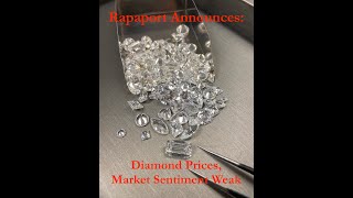 Rapaport Reports that Diamond Prices Market Sentiment Weak [upl. by Eiramanig]