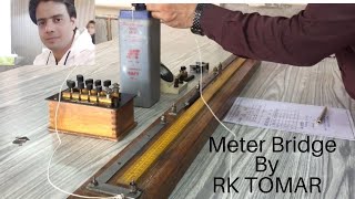 Meter bridge experiment class 12  meterbridge  parallel combination of resistances  RK tomar [upl. by Longan]