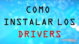 Como instalar los Drivers o Controladores en Windows 7 8  XP  Vista [upl. by Llieno]