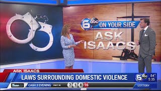 ASK ISAACS Laws surrounding domestic violence [upl. by Nadabas]