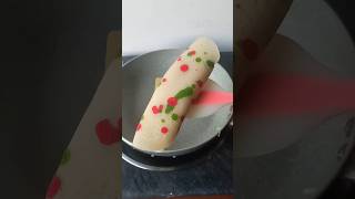 Colourful patishapta pitha  পাটিসাপটা পিঠা shorts [upl. by Eizle]