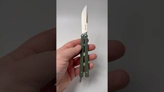 Couteau papillon vert de chez Ganzo tranchant rasoir assuré couteau couteaudepoche edc knifelove [upl. by Zetnwahs]