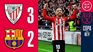 RESUMEN  Athletic Club 32 FC Barcelona  Copa del Rey  Octavos de final [upl. by Zarger]