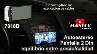 Pantalla China de 2 din 7018b economica y muy buena unboxingreview [upl. by Goodspeed30]