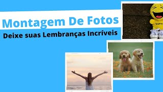 Como Fazer Montagem de Fotos no Canva [upl. by Ramsa]