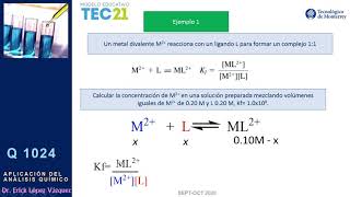 Equilibrio de complejos y precipitacion [upl. by Erodasi801]