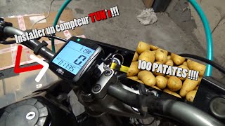 Compteur Tunr installation moto scooter et présentation ses qualités et ses défauts [upl. by Caldeira]