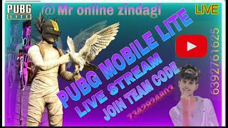 PUBG MOBILE LITE LIVE STREAMJOIN WITH TEAM CODE pubglitepubglitelivepubglovercartoonfack [upl. by Dudden]