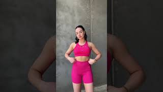 gym outfit try on 🤍 echt shorts [upl. by Tabby]