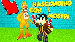 FUGA DA MINECRAFT Gmod NASCONDINO con i MOSTRI [upl. by Jahncke821]