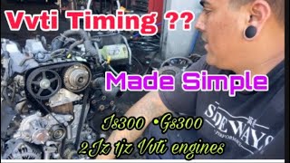 2jz 1jz Vvti Timing DIY Seal Change Timing belt Is300 GS300 Sc300 ect [upl. by Kantor989]