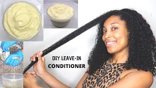 My Homemade Hair Growth Leave In Conditioner Recipe  DIY [upl. by Matthus]