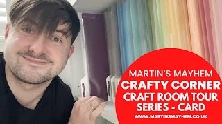 Crafty Corner Craft Room Tour Series  Card Storage Solutions  Martins Mayhem [upl. by Nussbaum785]