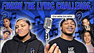 FINISH THE LYRIC CHALLENGE FT TIAYARNA [upl. by Papotto]