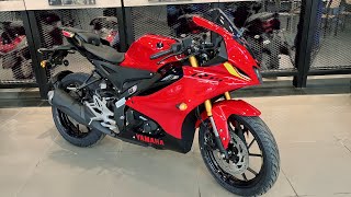 Yamaha R15 v4 2023 Red Colour New Model 2023 Full Detailed Review  Best Racing Sports Bike 🔥❤️ [upl. by Litton]