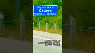 King’s Highway 416 Veterans Memorial Highway Ontario Canada 🇨🇦 [upl. by Avrom962]