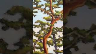 West Coast Serenity Arbutus Trees in Brushstrokes arbutustreepainting [upl. by Sophey]