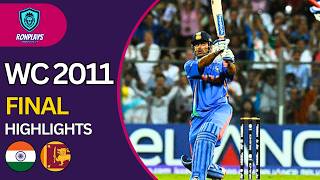 India v Sri Lanka 2011 World Cup Final Full Highlights [upl. by De]