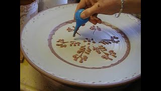 TURKEY PLATTER on a potters wheel 432 roosterhillpottery [upl. by Lisan]