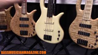 Bass Musician Magazine NAMM 2018  Elrick Bass Guitars [upl. by Uwton]