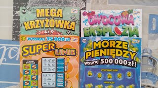 zdrapki Mega krzyżówka TOP 🤑 Morze pieniędzy 🤑 super linie 💰 owocówka 🤑🔝 [upl. by Eemyaj]