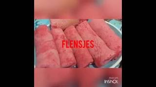 How to make vegan Flensjes Crepes with coconut or goelong Suriname dessert [upl. by Erminie]