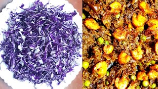 Purple cabbage sabzi recipe Bengali style tasty purple cabbage curry recipe red cabbage recipe [upl. by Amelie]