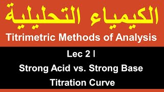 Titrimetric Methods of Analysis ǀ Lec 2 ǀ Strong Acid vs Strong Base Titration Curve [upl. by Sotos]