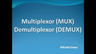 Multiplexor MUX y Demultiplexo DEMUX [upl. by Dripps]